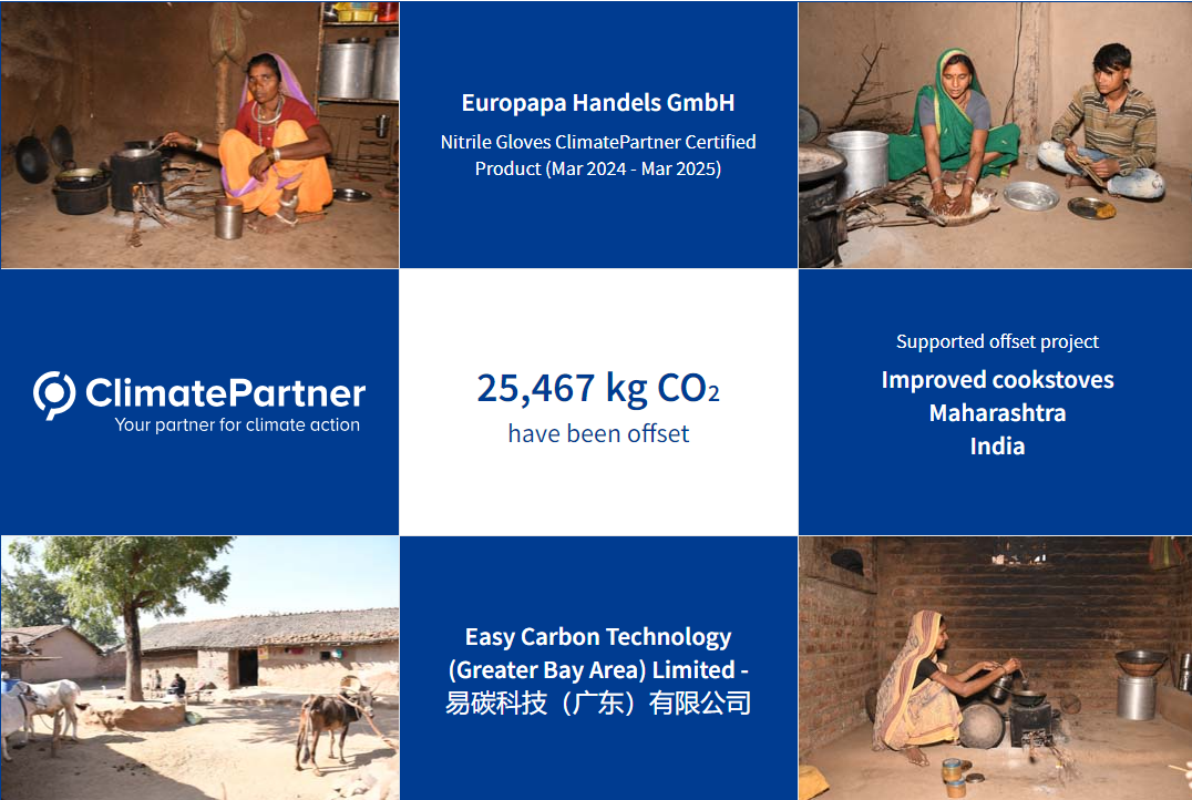 Unsere Nitrilhandschuhe sind jetzt ein ClimatePartner-zertifiziertes P ...