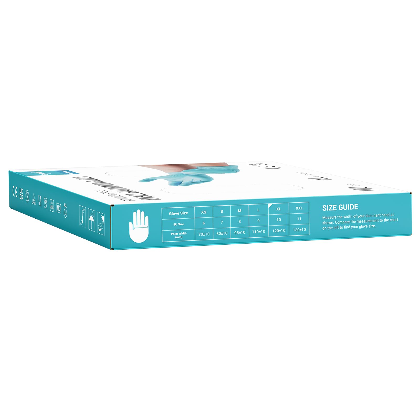 EUROPAPA® 1000x Nitrilhandschuhe Einweghandschuhe puderfrei Untersuchungshandschuhe EN455 EN374 latexfrei Einmalhandschuhe Handschuhe in Gr. S, M, L & XL verfügbar (Hellblau, XL)
