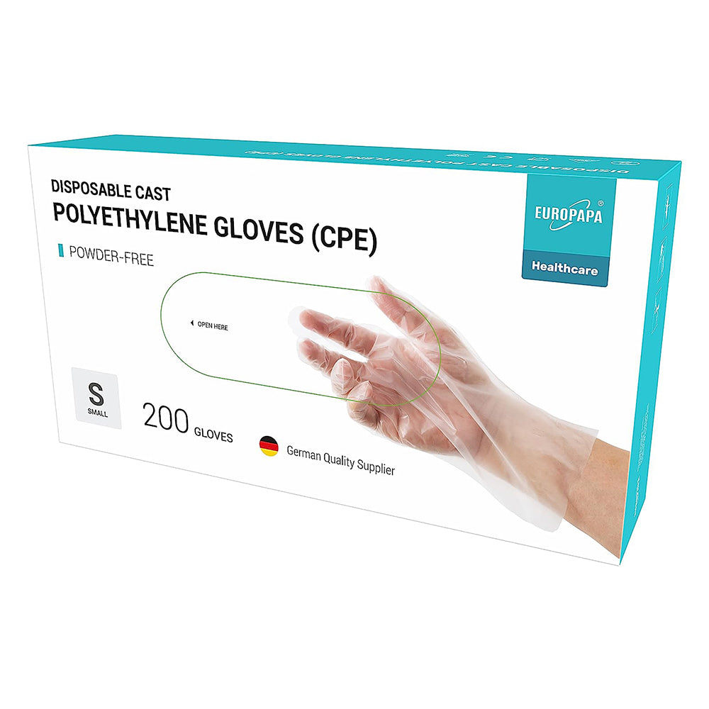 CPE disposable gloves, powder-free, 100/200/300 pieces