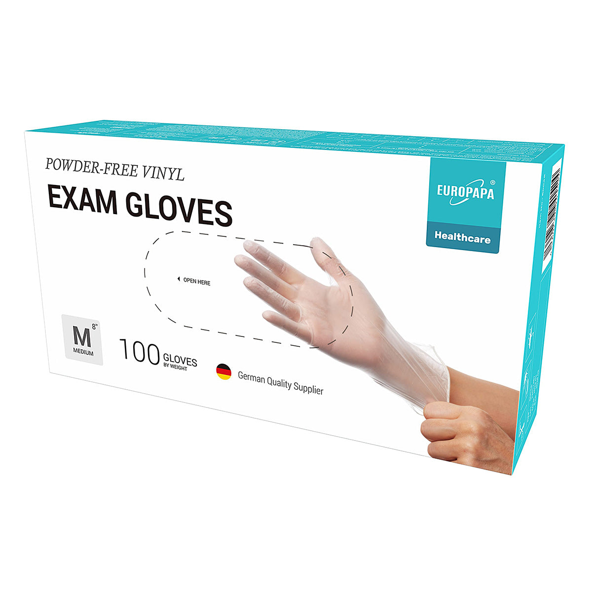 Vinyl Examination Gloves, Powder Free, Pack of 100