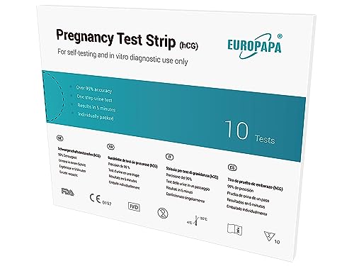 EUROPAPA® Healthcare ultraempfindlicher Schwangerschaftstest - Schwangerschaftstest Frühtest - Pregnancy Test - Frühschwangerschaftstest